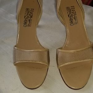 *PRE LOVED* Salvatore Ferragamo Tan Leather Heels